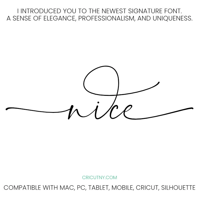 dafont signature font