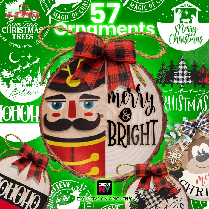 57 Christmas Ornament Template Bundle