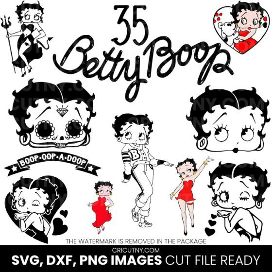 35 betty boop svg files