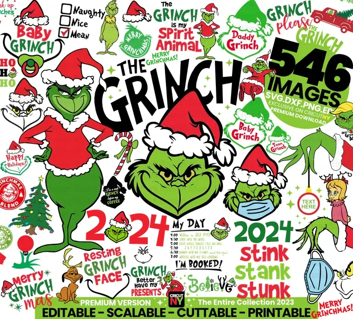 546 Grinch svg images 2024