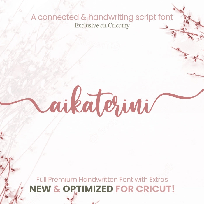 Handwriting script font