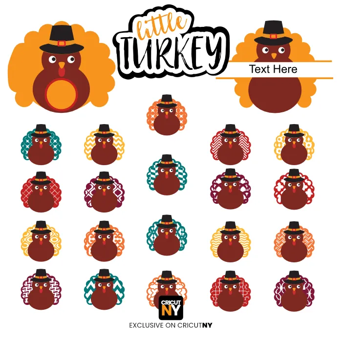Little Turkey Monogram Set