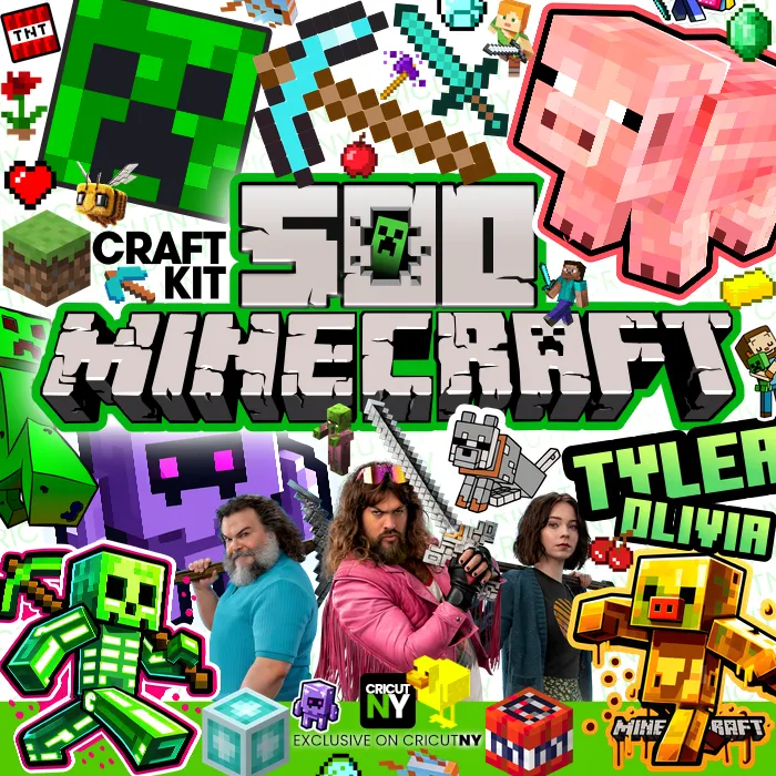 Minecraft Crafter’s Mega Bundle – Block Letters, Fonts & Icons for ...