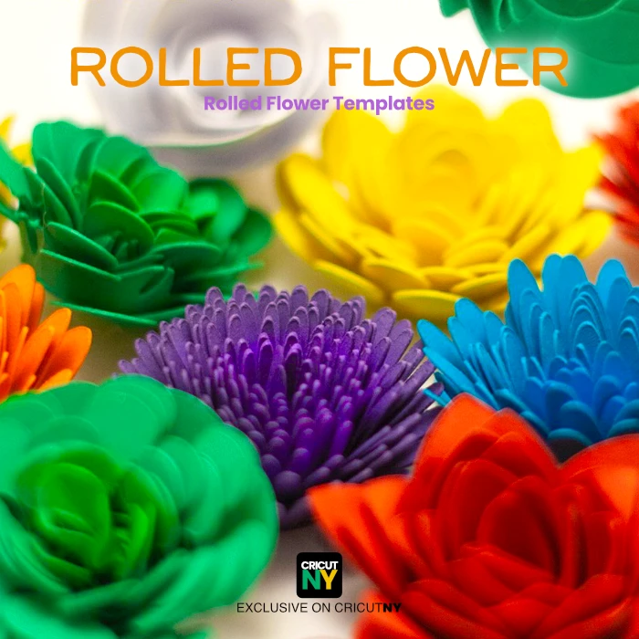 24 Rolled Flower Templates
