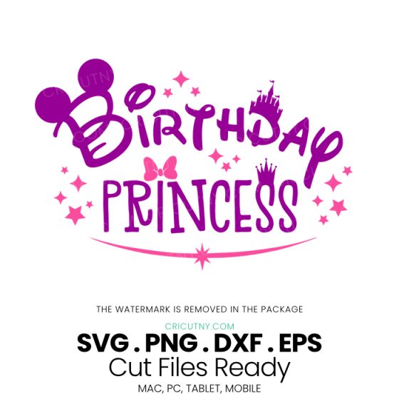 disney birthday princess svg download
