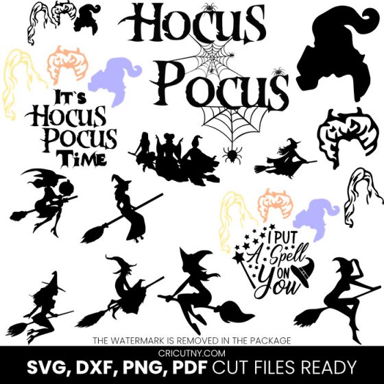hocus pocus svg images for cricut design space and silhouette cameo