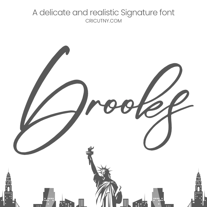 signature font canva and cricut