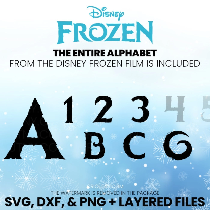 frozen alphabet letters printable