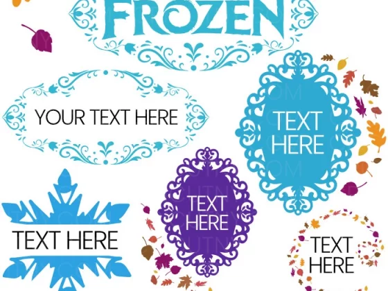 snowflake split monogram - Disney Frozen