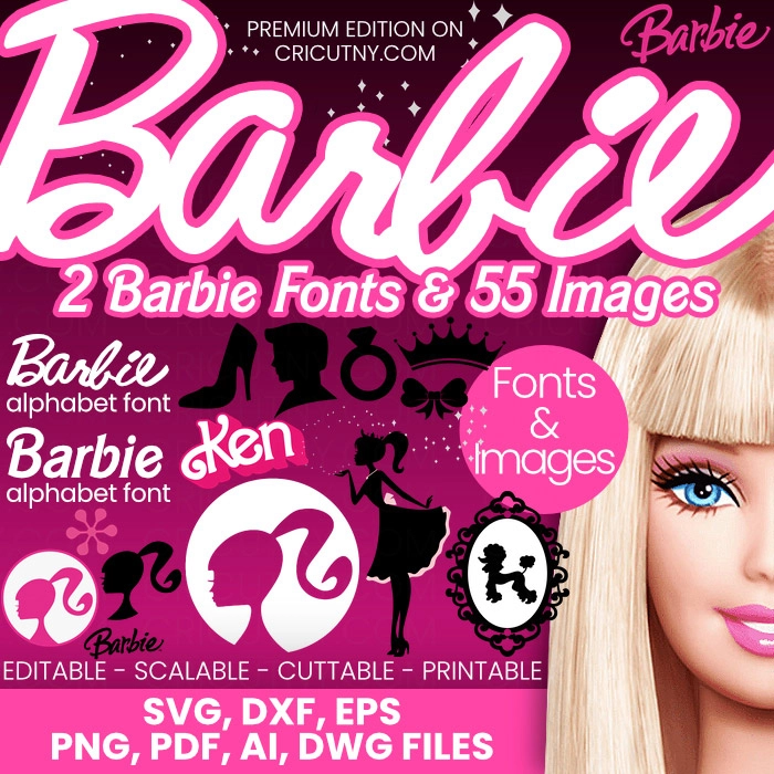 barbie font on cricut design space.